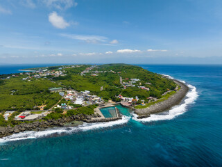 Sticker - Top view of Liuqiu Island in Taiwan