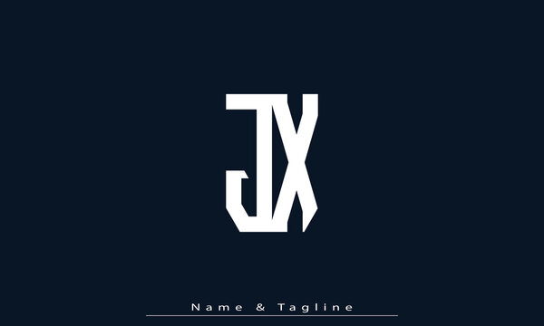 Alphabet letters Initials Monogram logo JX , XJ