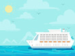 Cruise Ship Sea Sail Illustration