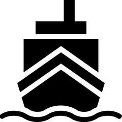 Sticker - Ship Vector Icon