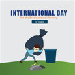 International Day for the Eradication of Poverty Vector. Simple and elegant design