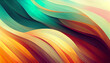 © Galina - Rainbow Blend Background Layers Abstract. Gradient background design, colorful shapes. 3d Illustration