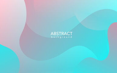 Poster - abstract blue background with waves