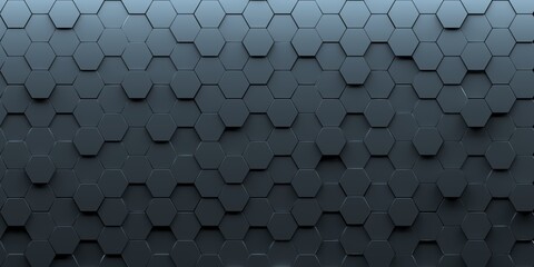 Leinwandbilder - 3D image of a decorative panel from multi-colored hexagons. Background and texture
