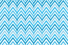 Blue White Zigzag Chevron Wavy Stripes Lines Geometric Pattern Seamless