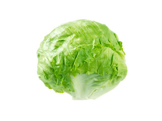 Wall Mural - Iceberg lettuce salad head isolated transparent png