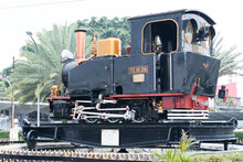 An Example Of Old Locomotive Or The Leading Head Of Train Which Was Used In Bandung, Indonesia During 19th Century