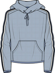 Wall Mural - MEN AND BOYS WEAR KNIT HOODIE WITH POCKET VECTOR