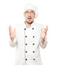 © agongallud - Crazy young chef making a gesture of despair