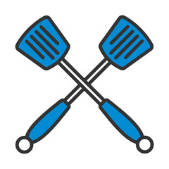 Sticker - Crossed Frying Spatula