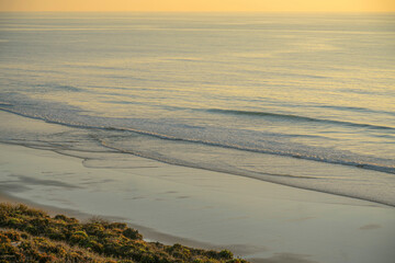 Canvas Print - Scenic Del Mar Southern California with beach and shoreline view at sunset