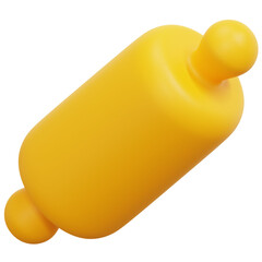 Sticker - rolling pin 3d render icon illustration