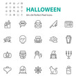 © kornkun - set of halloween icons, ghost, scary