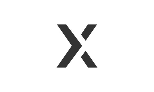 Initial letter X logo vector design