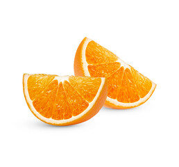 Poster - Fresh orange sliced isolated on transparent background (.PNG)