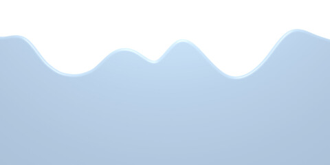 Wall Mural - 3D curve text area. Text box. Footer background.