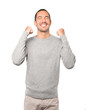 © agongallud - Happy young man doing a competitive gesture