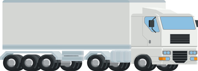 Wall Mural - Logistics Semi Truck Big Rig Concept