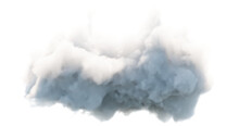 3d Rendering. Realistic Fluffy Dense Clouds On A Black Background. Element For Your Creativity