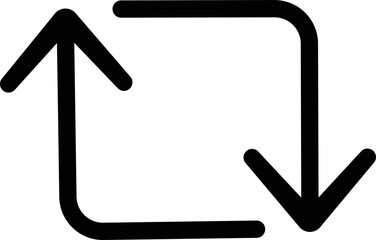 Poster - Arrow retweet icon vector , for apps and websites