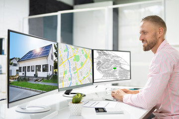 Poster - Cadastre Map Plan