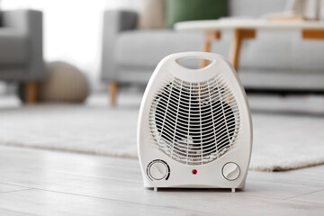 Wall Mural - Electric fan heater on floor in living room