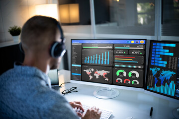 Aufkleber - Business Analyst Working Late