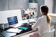 © Andrey Popov - Online Video Conference Virtual Meeting