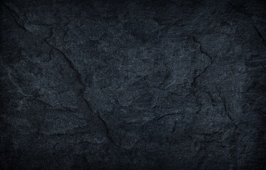 Wall Mural - Dark grey black slate background or texture.