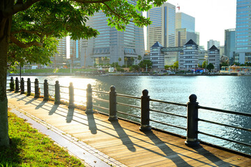 Poster - 神奈川県横浜市みなとみらいの風景