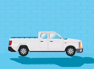 Wall Mural - mockup truck poster