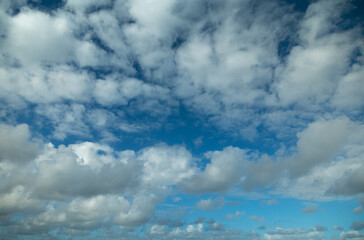 Wall Mural - blue sky with clouds