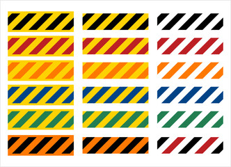 Wall Mural - Hazard Marker Stripe M_2209001