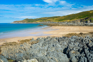 Wall Mural - Combesgate Beach Woolacombe Devon England