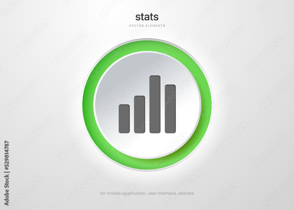 stats, arrow, decrease, graph, business, diagram,... 3d financial analysis stats icon. Growing graph. Business chart symbol ...