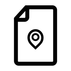 Canvas Print - File Location icon - vector illustration .