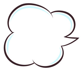 Wall Mural - speech cloud template. empty comic text balloon