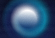 Abstract Gradient Blue Circle Halftone Decoraitve Template Design. Overlapping For Cover Background.
