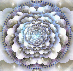 Wall Mural - cosmic mandala art