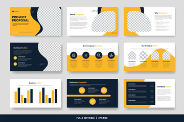 Creative business PowerPoint presentation slides template design. Use for modern keynote presentation background, brochure