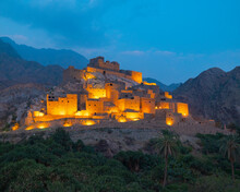 Panoramic View Of Thee Ain (Dhee Ayn) Heritage Village In The Al-Baha Region Of Saudi Arabia