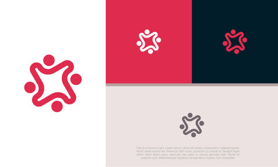 Wall Mural - innovative high tech logo template. template label for blockchain technology. technology logo.