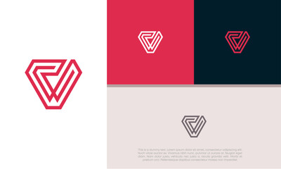 Wall Mural - innovative high tech logo template. template label for blockchain technology. technology logo. initi