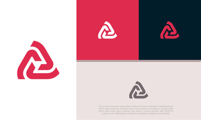 Wall Mural - innovative high tech logo template. template label for blockchain technology. technology logo. initi
