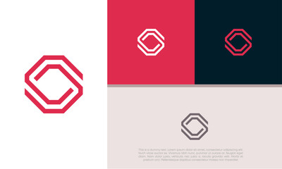 Wall Mural - innovative high tech logo template. template label for blockchain technology. technology logo. initi