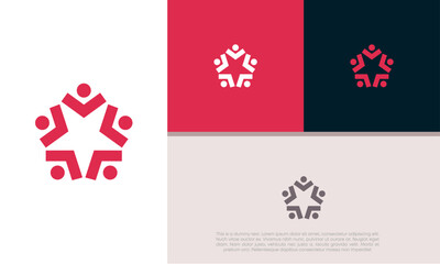 Wall Mural - Innovative high tech logo template. Template label for blockchain technology. Technology Logo.