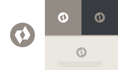Wall Mural - Innovative high tech logo template. Template label for blockchain technology. Technology Logo.