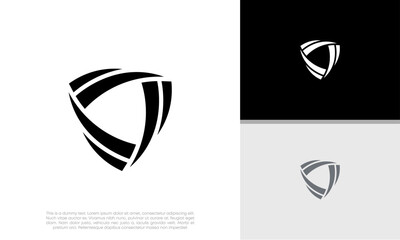 Wall Mural - Innovative high tech logo template. Template label for blockchain technology. Technology Logo.