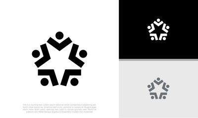 Wall Mural - Innovative high tech logo template. Template label for blockchain technology. Technology Logo.