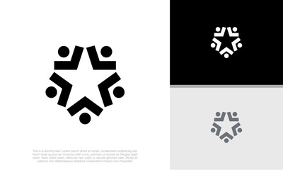 Wall Mural - Innovative high tech logo template. Template label for blockchain technology. Technology Logo.
